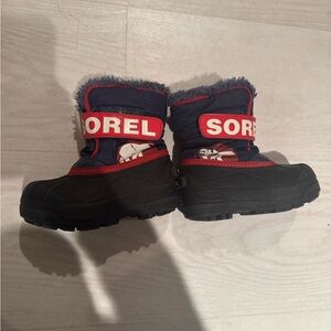 Sorel Kids' Black and Navy Winter Boots